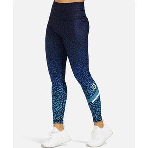 Wear It To Heart WITH Peloton Wild Kite High Waist Legging Size XL Blue Ombre